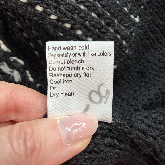 Maison Pholya M Medium Cardigan Sweater Alpaca Wool Blend Open Front Italian - Picture 6 of 10